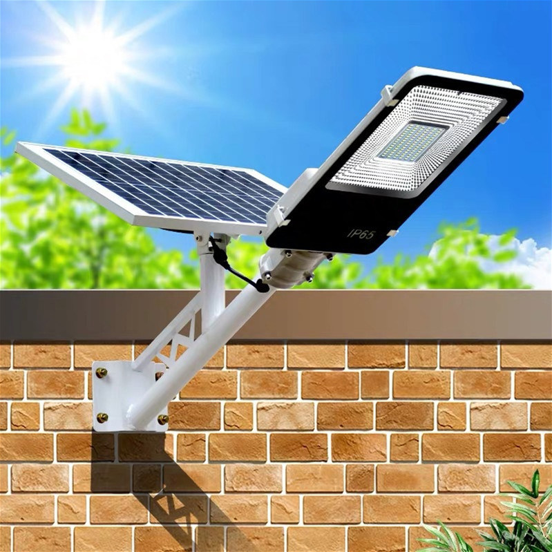 6500K 100 Watt IP65 Solar Powered LED Street Lights Integrated Pathway Lamp