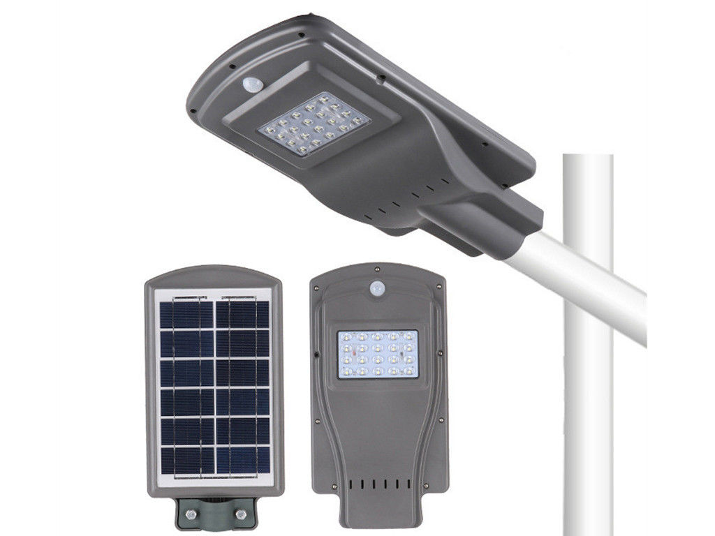 20W Lens Integrated Solar LED Street Light Radar PIR Motion Sensor Wall Timing Lamp