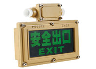 Stainless Steel Exit Sign With Emergency Lights Anti Corrosive Hanging Type