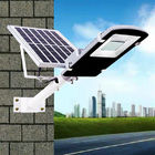 200W Solar Powered LED Street Lights with Arm Pole For Road Walkway Light