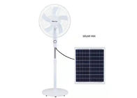 16 Inch 12V DC Solar Fan Solar Powered AC DC Rechargeable Fan With Solar Panel