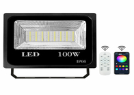 Aluminum 60w 100w Smart RGB Flood Light App Group Control For Decoration