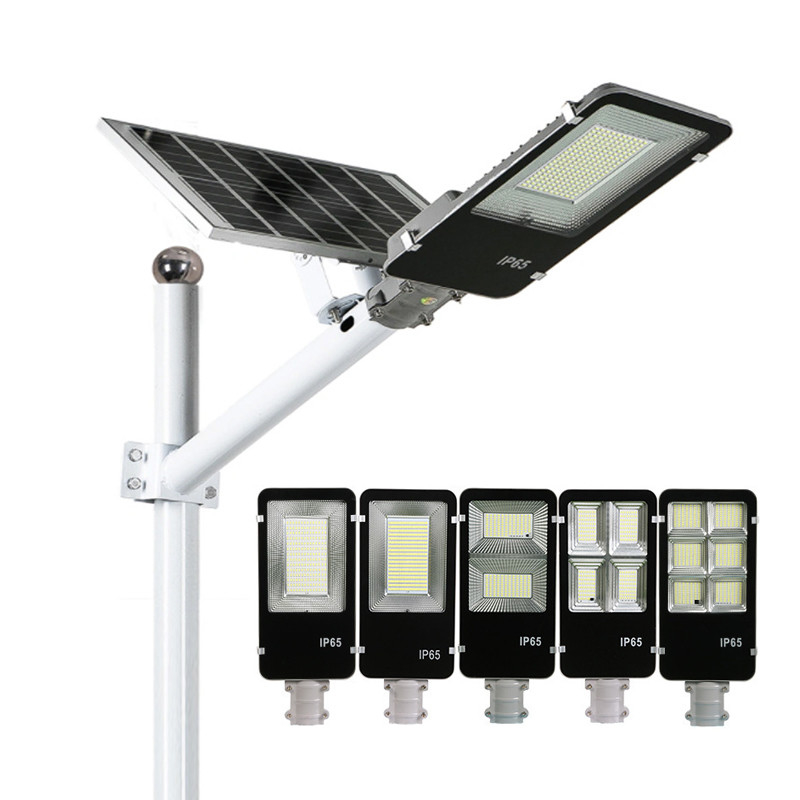 6500K 100 Watt IP65 Solar Powered LED Street Lights Integrated Pathway Lamp