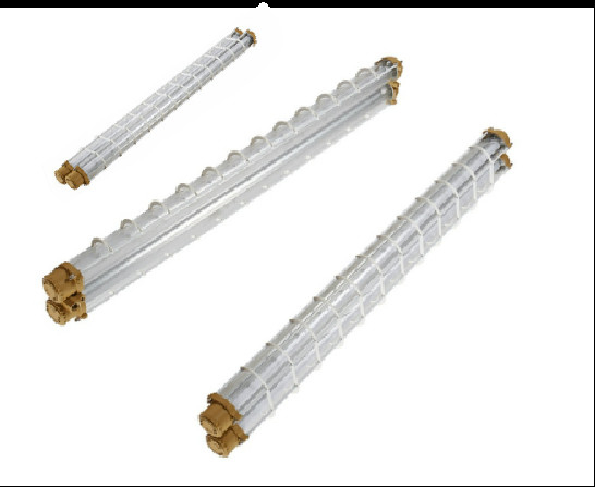90lm / W Double Tube Light IP65 EX Explosion Proof Led Pole Linear Light Fixtures