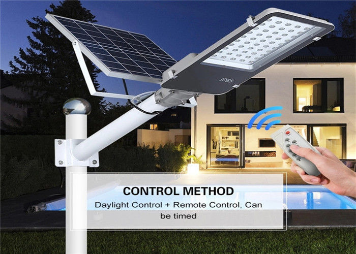 100W Solar LED Street Light Led With Remote Control Warranty 2 Years