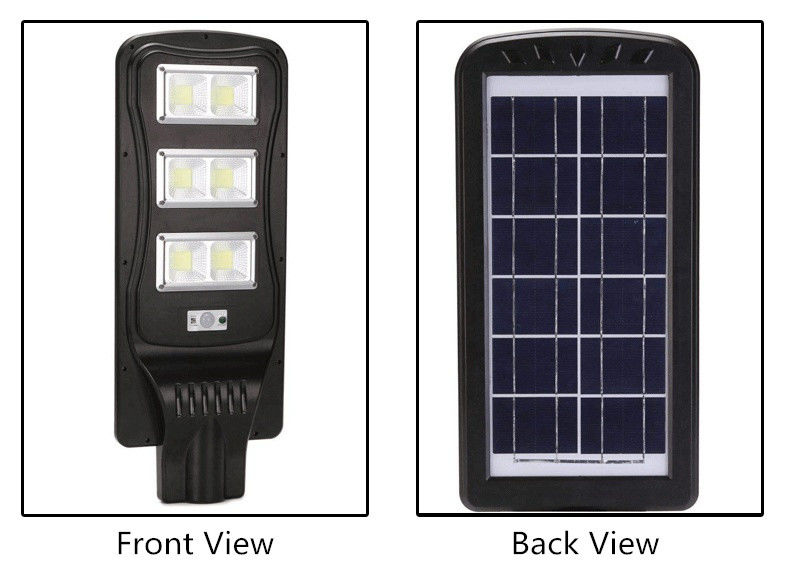 Outdoor ABS housing integrated 120W IP65 All In One LED Solar Street Light for yard use