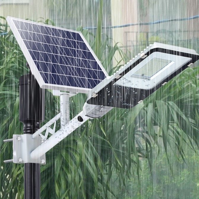 6500K Waterproof Solar Powered LED Street Lights High Power Garden Lighting 60W