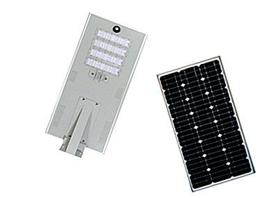 High Power 80w 100w Solar Street Light Integrated Aluminum Sensor CRI 80Ra
