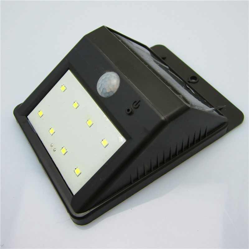 ABS High Power Waterproof PIR Motion Sensor Outdoor LED Garden 3 Head Security emergency Remote Control Solar Light For