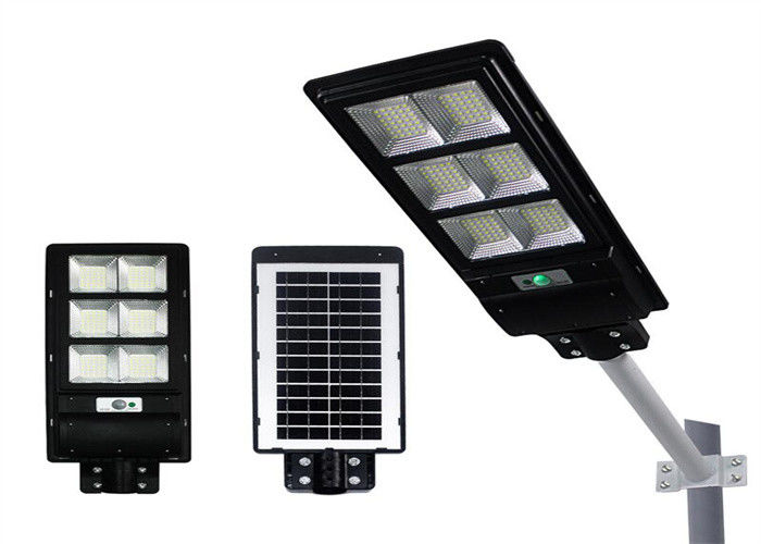 Waterproof 60w All In One Solar LED Street Light With Motion Sensor Remote Control