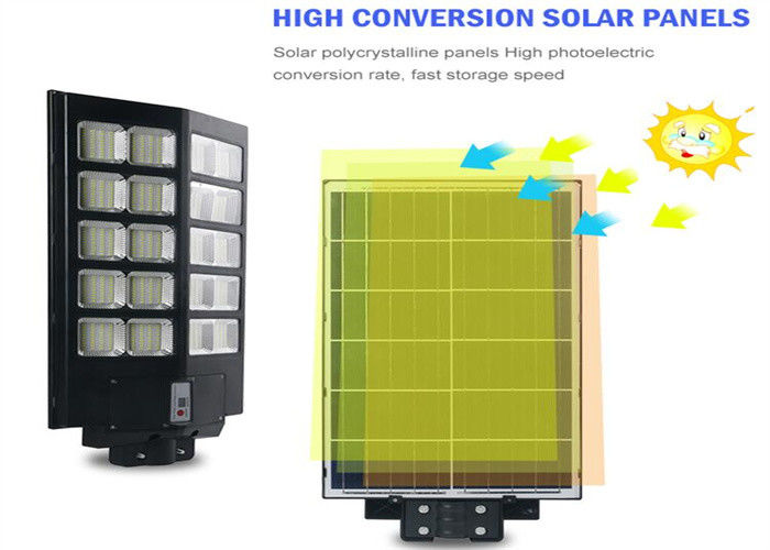 Outdoor Waterproof 800w Integrated Solar LED Street Light With Motion Sensor