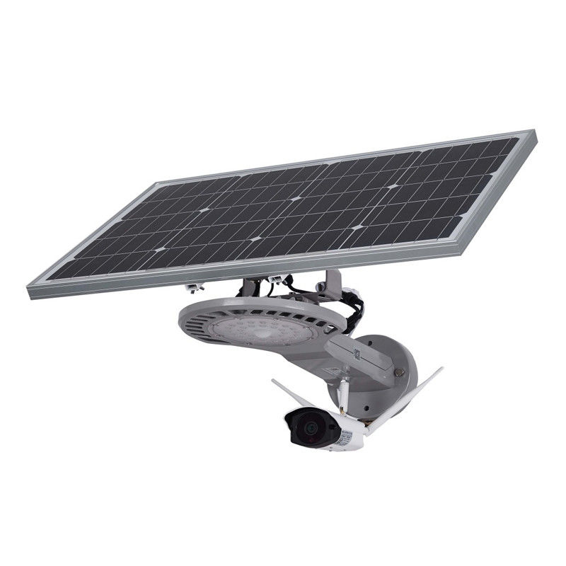 Outdoor Die Casting Aluminum Solar Powered LED Street Lights With CCTV Camera Wifi 4G