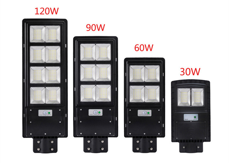 All In One Integrated Solar Powered LED Street Lights 90w 120w 150w EX ROHS