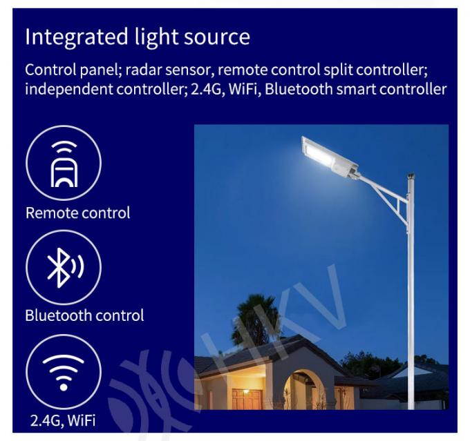 300W Solar LED Outdoor Lamp Integrated Street Lights Waterproof With Motion Sensor